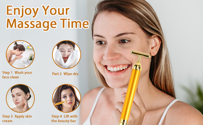 Auréna™ - 24K Gold Luxury Facial Sculpting Massager