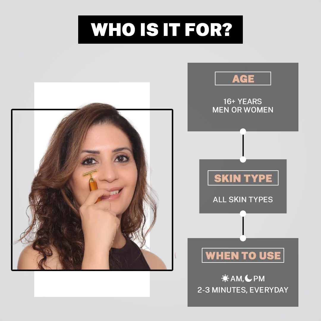 Auréna™ - 24K Gold Luxury Facial Sculpting Massager